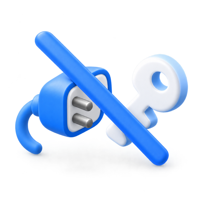 无需 API 配置的 3D 图标